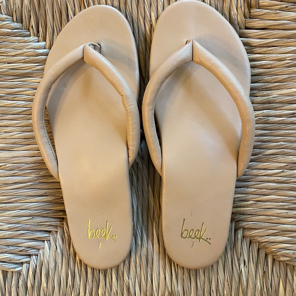 Beek brand Sunbeam Leather Flip Flop Sandal - Picture 7 of 7